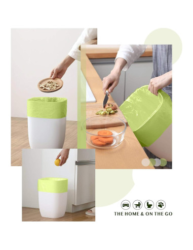 Bolsas de Basura Compostables FORID 150 Unidades 4.5 Litros Verde