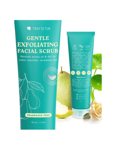 Limpiador Facial Exfoliante Tree To Tub 140g - Suave y No Irritante