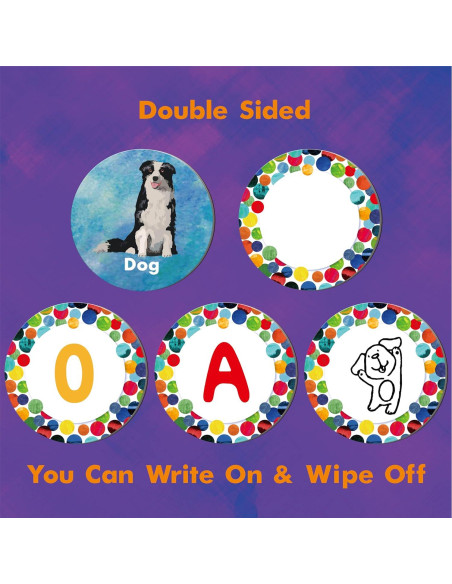 Juego de Memoria de Animales Hebayy - 50 Tarjetas Redondas 7.62 cm Juego de Memoria de Animales Hebayy - 50 Tarjetas Redondas 7.62 cm