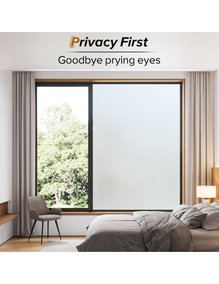 Película de Privacidad para Ventanas rabbitgoo 44.5x200cm Película de Privacidad para Ventanas rabbitgoo 44.5x200cm