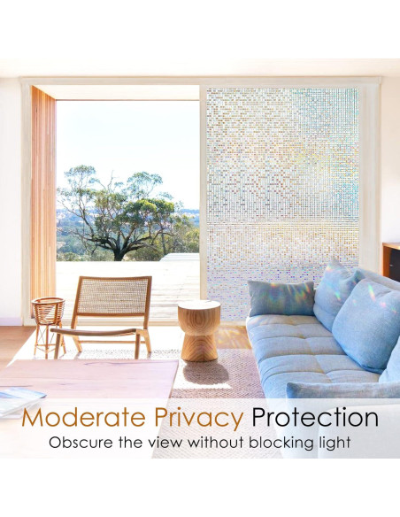 Película de Privacidad para Ventanas rabbitgoo 44.5x200 cm Película de Privacidad para Ventanas rabbitgoo 44.5x200 cm
