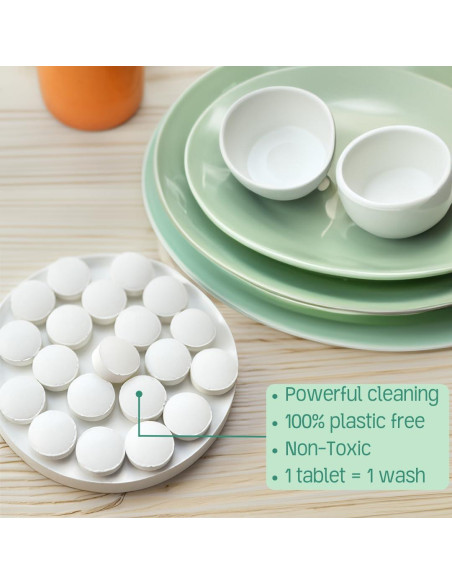 Tabletas para Lavavajillas Green Llama 40 Unidades Sin Fragancia Tabletas para Lavavajillas Green Llama 40 Unidades Sin Fragancia