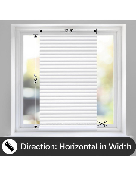 Película de Privacidad para Ventanas rabbitgoo 44.5x199.4cm Película de Privacidad para Ventanas rabbitgoo 44.5x199.4cm