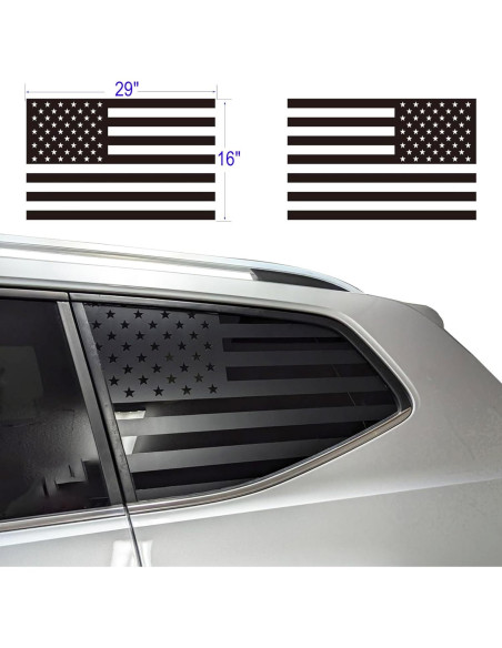 Calcomanías de Bandera Americana Zxiaochun 73.66x40.64cm 2Pcs Calcomanías de Bandera Americana Zxiaochun 73.66x40.64cm 2Pcs