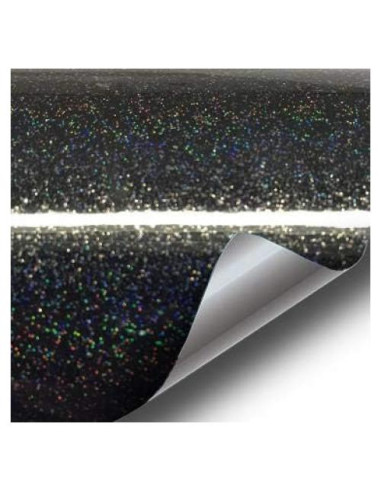 Vinilo Adhesivo VViViD Brillo Arcoíris Negro 0.3m x 1.5m
