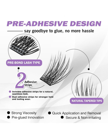 Pestañas Autoadhesivas EASITENSION 156 PCS Reutilizables Pestañas Autoadhesivas EASITENSION 156 PCS Reutilizables