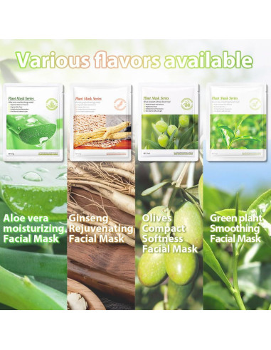 Mascarillas Faciales Niñas evpct 12 Pack Cuidado Piel Natural