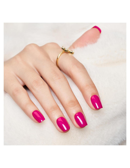Uñas Postizas Cortas Rosadas Wooyas - 24 Piezas Reutilizables Uñas Postizas Cortas Rosadas Wooyas - 24 Piezas Reutilizables