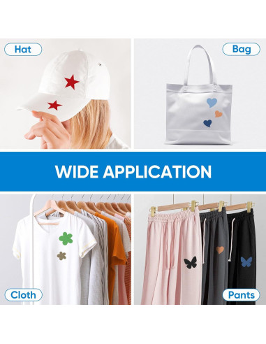 Parche Termoadhesivo LCEAI Beige 6 Piezas 10x22 cm para Ropa