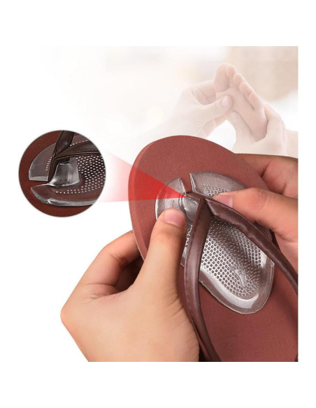 3 Pares Almohadillas de Gel Silicona Transparente para Sandalias 3 Pares Almohadillas de Gel Silicona Transparente para Sandalias