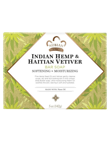 Jabón de Cáñamo Indio Nubio y Vetiver Haitiano - 3 Barras de 142g