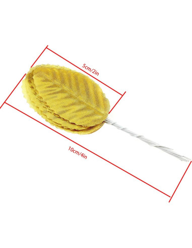 Hojas Artificiales Doradas Haidong - 120PCS para Decoración