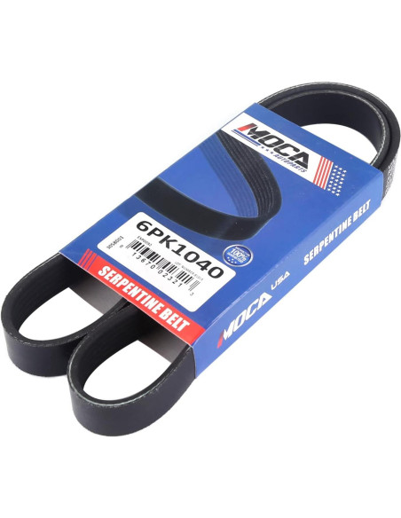 Correa Serpentina MOCA 6PK1040 1040mm para Lexus y Toyota Correa Serpentina MOCA 6PK1040 1040mm para Lexus y Toyota