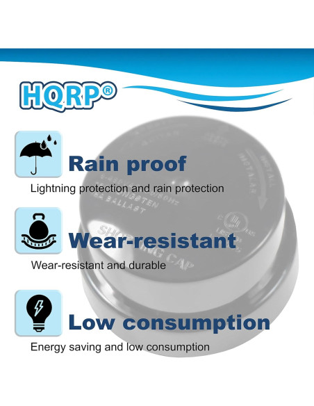 HQRP Tapa de Cortocircuito Sensor Fotocélula 4-Pack IP65 HQRP Tapa de Cortocircuito Sensor Fotocélula 4-Pack IP65