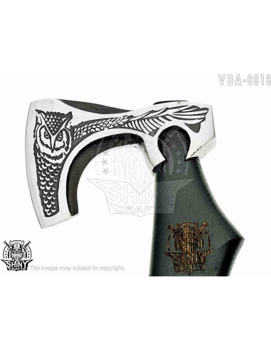 Hacha Vikinga Hecha a Mano SHINY CRAFTS 19" Acero Carbono