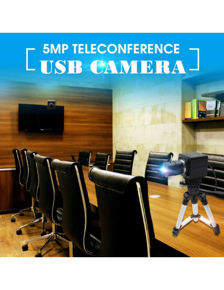 Cámara Web USB 5MP Hotpet Lente Varifocal 2.8-12mm HD Cámara Web USB 5MP Hotpet Lente Varifocal 2.8-12mm HD