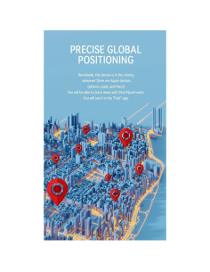 Rastreador Bluetooth Weevoo F6 IP67 para iOS, Batería Reemplazable 2