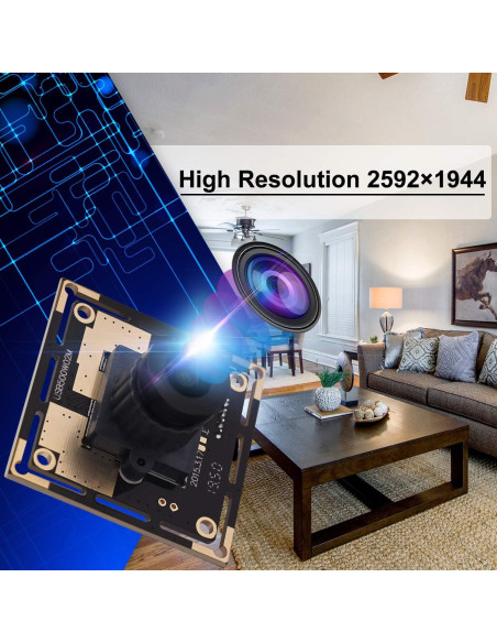 Cámara USB HD 5MP CMOS OV5640 2592x1944 Plug&Play Cámara USB HD 5MP CMOS OV5640 2592x1944 Plug&Play