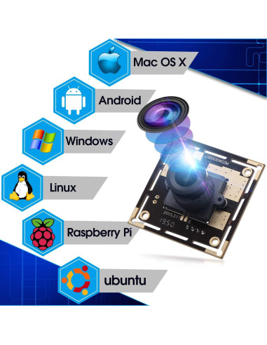 Cámara USB HD 5MP CMOS OV5640 2592x1944 Plug&Play
