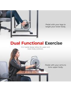 Bicicleta de Ejercicio Mini Sunny Health & Fitness Magnética 2