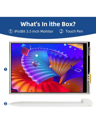 Pantalla LCD TFT 3.5" iPistBit 320x480 para Raspberry Pi