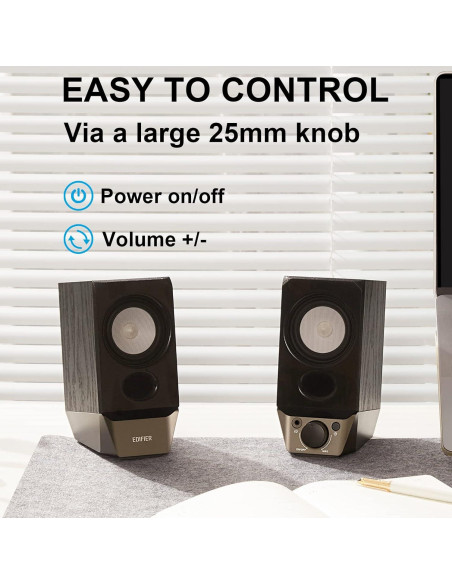 Altavoces Edifier R19BT Bluetooth 5.3 USB 2.75" Estéreo Altavoces Edifier R19BT Bluetooth 5.3 USB 2.75" Estéreo