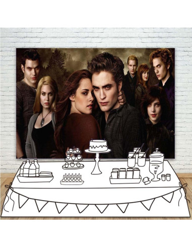 Fondo de Vinilo Saga Crepúsculo Edward 213x152 cm Decoración
