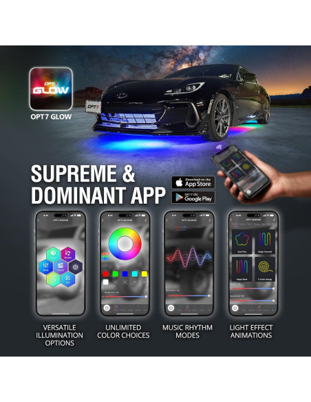 Luces de Subcuerpo OPT7 Aura RGB-IC Impermeables 12V Luces de Subcuerpo OPT7 Aura RGB-IC Impermeables 12V