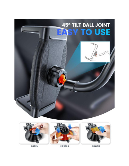 Soporte para Tablet eSamcore para Coche, Abrazadera Profunda 40mm Soporte para Tablet eSamcore para Coche, Abrazadera Profunda 40mm