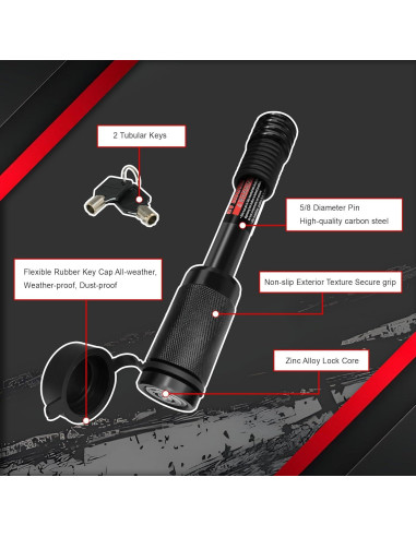 Cerradura de Enganche TYT 5/8" Diámetro - Paquete de 2