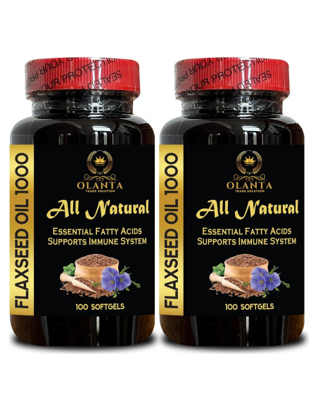 Aceite de Semilla de Lino Orgánico Vitalabs 1000 mg - 2 Botellas Aceite de Semilla de Lino Orgánico Vitalabs 1000 mg - 2 Botellas