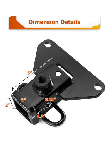 Enganche Trasero Clase 3 WeiSen 2" para Jeep Gladiator 2020-2025