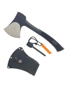Hacha Táctica APMRUMGO KX259 27.94 cm con Funda y Iniciador