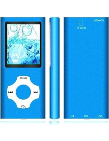 Reproductor MP3 Hotechs 32GB con Radio FM y Grabadora de Voz