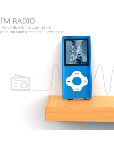 Reproductor MP3 Hotechs 32GB con Radio FM y Grabadora de Voz Reproductor MP3 Hotechs 32GB con Radio FM y Grabadora de Voz