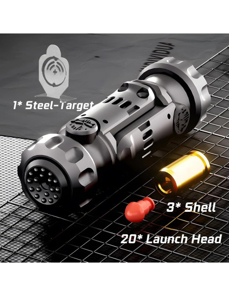 Juguete Antiestrés Fidget Gun Ography de Metal Negro Juguete Antiestrés Fidget Gun Ography de Metal Negro