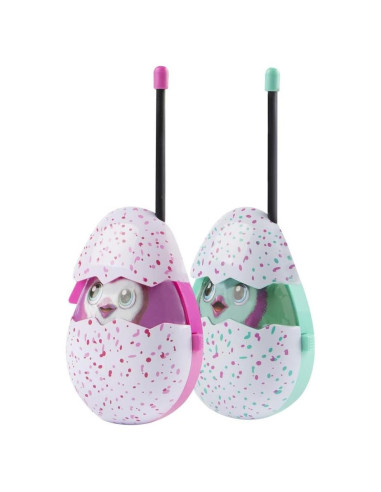 Walkie Talkies Hatchimals WT2-01082 para Niños, Alcance 304.8m