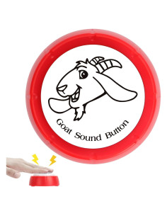 Botón de Sonido de Cabra COZYMATE Rojo 7.6x7.6 cm
