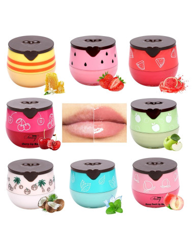 Set 8 Balsamos Labiales Hidratantes Evolvique - Frutas