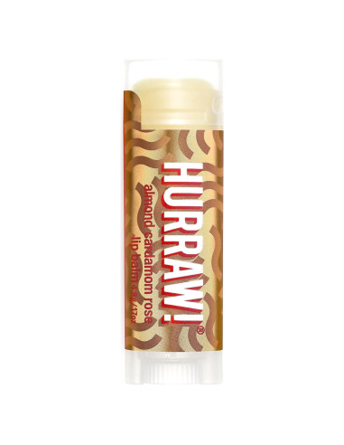 Bálsamo Labial Orgánico Hurraw! Vata Almendra Cardamomo Rosa 4.25g