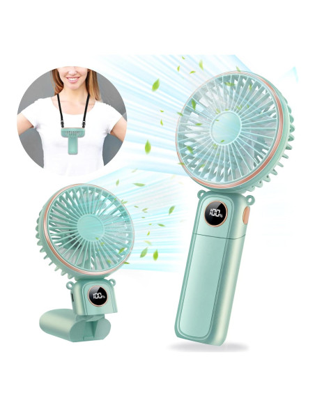 Ventilador Portátil CRISLEX 5200mAh Recargable USB 6 Velocidades Ventilador Portátil CRISLEX 5200mAh Recargable USB 6 Velocidades