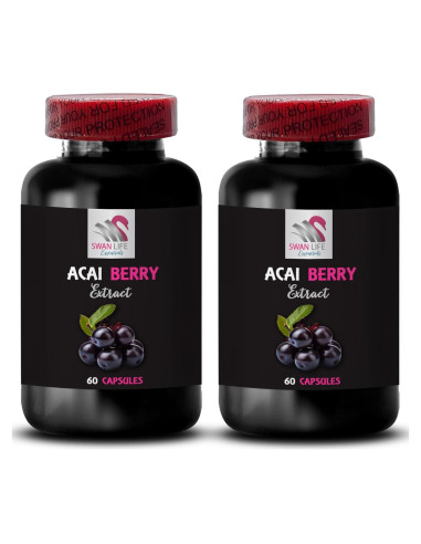 Extracto de Baya de Acai - SWAN LIFE ESSENTIALS - 2 Botellas 120 Cápsulas