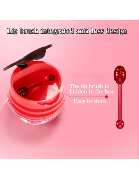 Bálsamo Labial Hidratante WFWJ Tarro de Miel y Fresa 68g Bálsamo Labial Hidratante WFWJ Tarro de Miel y Fresa 68g