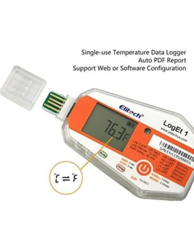 Registrador de Temperatura Elitech LogEt1 -30 a 70C USB