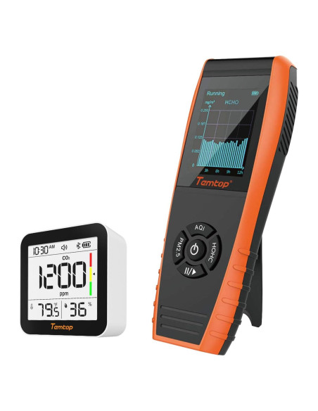 Kit de Monitoreo de Calidad del Aire Temtop LKC-1000S 2nd y M10+ Kit de Monitoreo de Calidad del Aire Temtop LKC-1000S 2nd y M10+