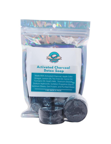 Jabón Detoxificante Carbón Activado y Árbol de Té 6 Unidades