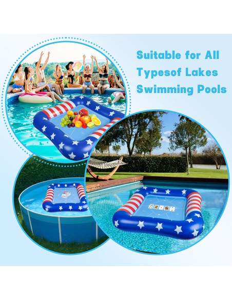 Mesa Inflable para Juegos de Cartas en Piscina Succulentlovers 104 cm Mesa Inflable para Juegos de Cartas en Piscina Succulentlovers 104 cm