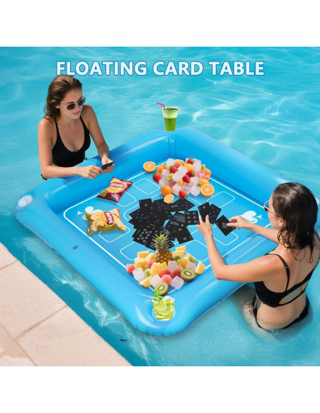 Mesa Flotante Inflable para Piscina Kaiedos 101.6cm Azul Cielo Mesa Flotante Inflable para Piscina Kaiedos 101.6cm Azul Cielo