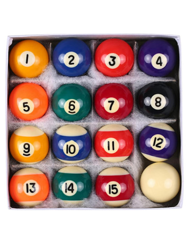Conjunto de Mini Bolas de Billar Feamos 16 Piezas 25/32/38 mm