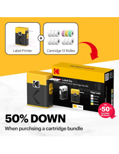 Etiquetadora KODAK ERA Bluetooth + 13 Rollos de Etiquetas 2